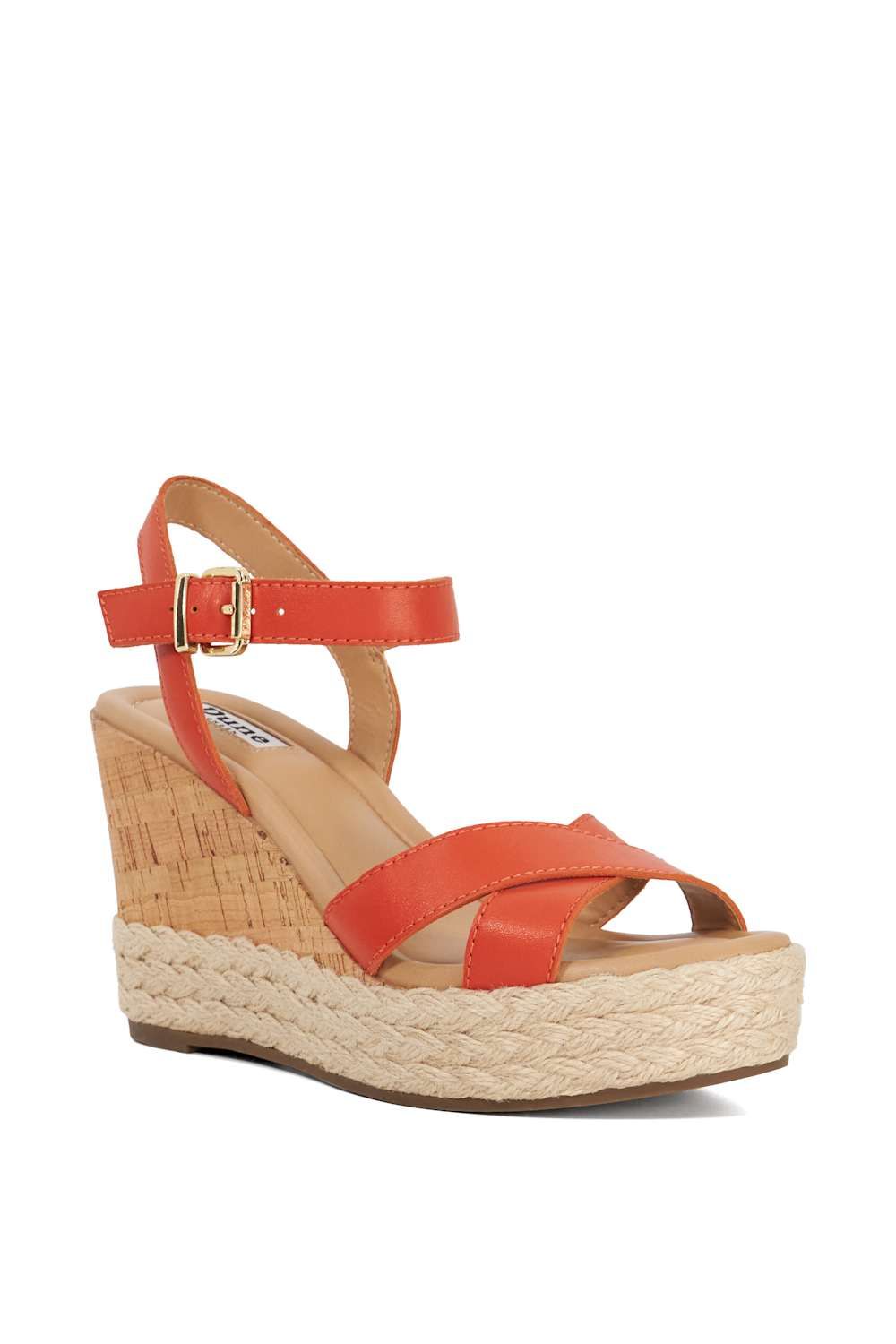 Dune London Kindest' Leather Wedges