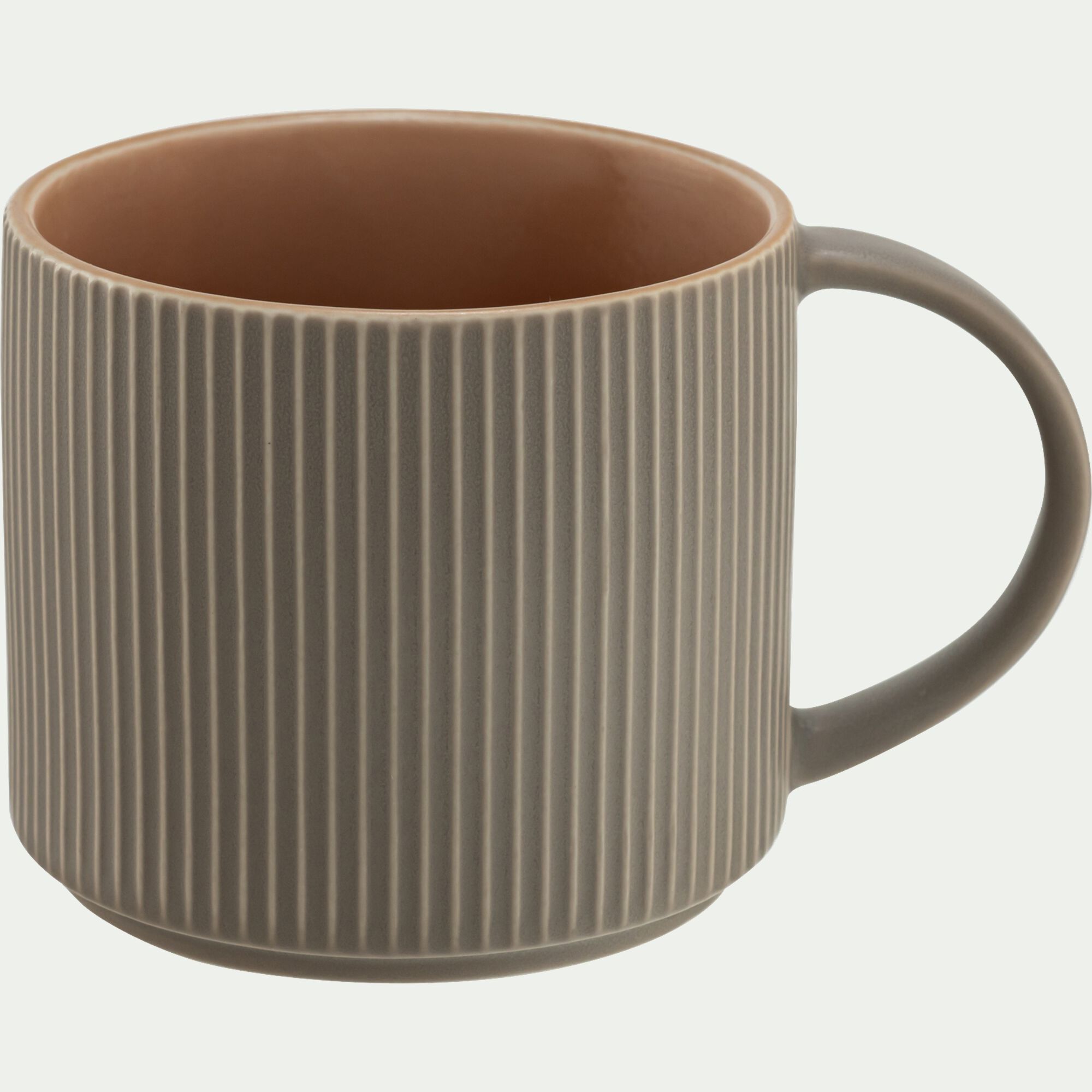 SIENNA - Mug en grès 65cl - brun café