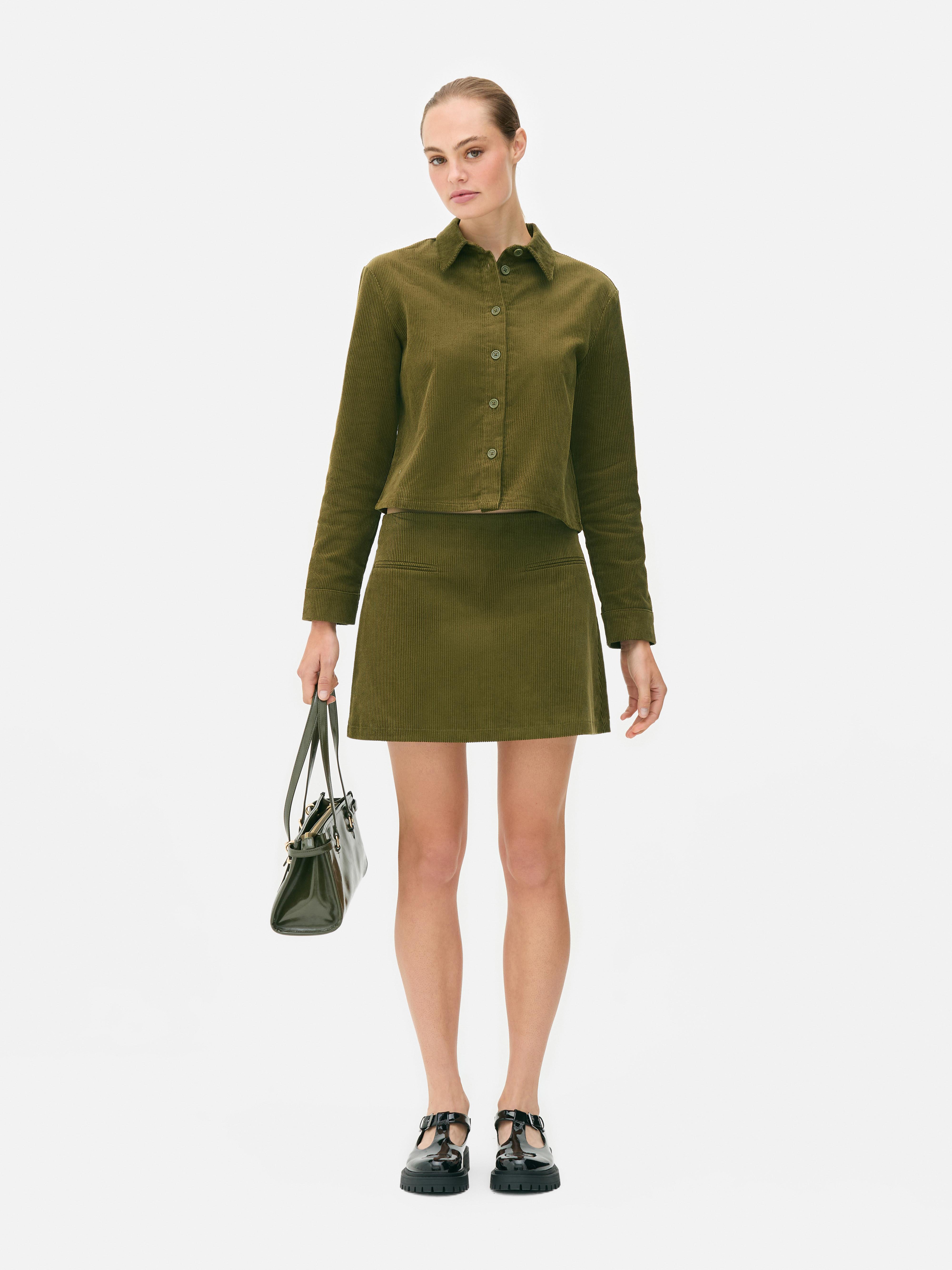 Cotton Cord Mini Skirt