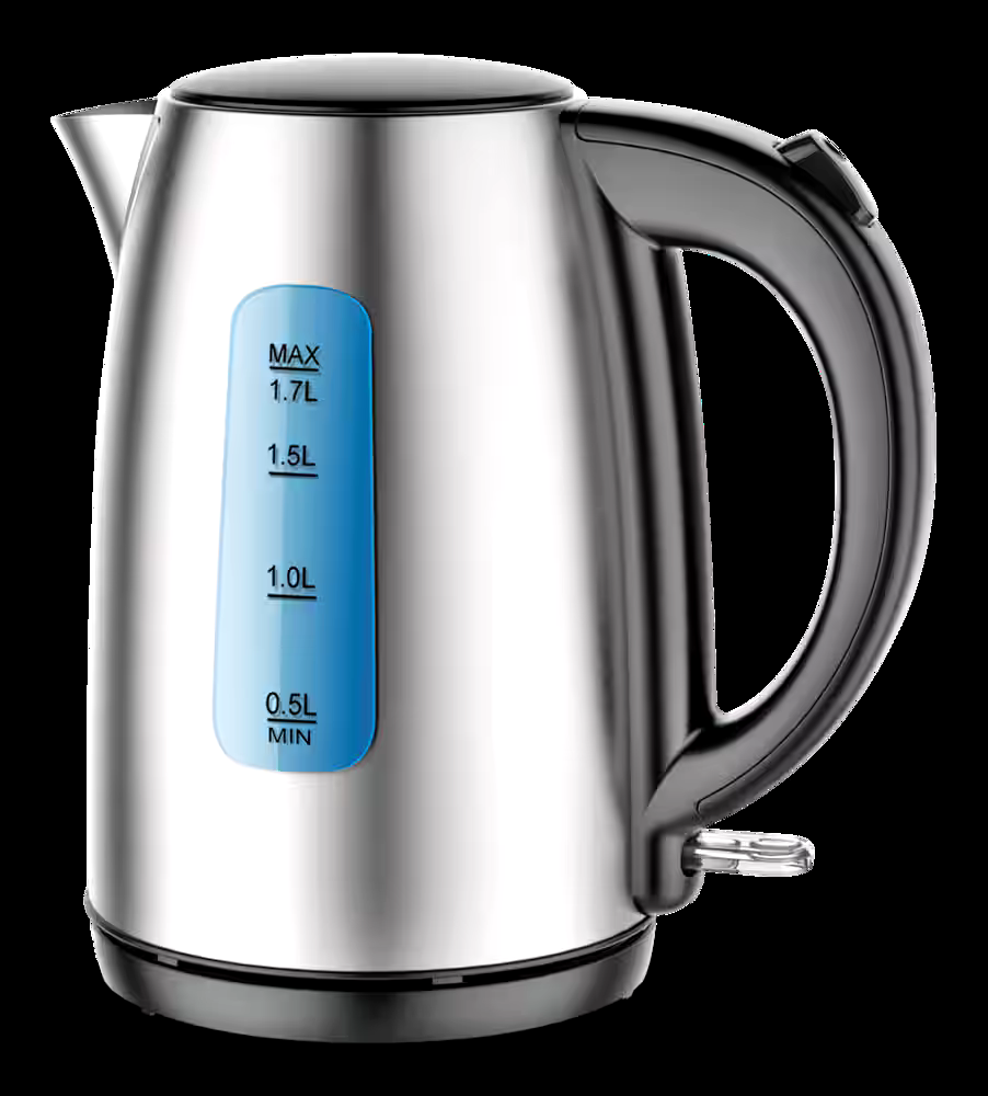 MASTER Chef Cordless Electric Kettle w/ Auto Shut Off, Stainless Steel, 1.7-L
