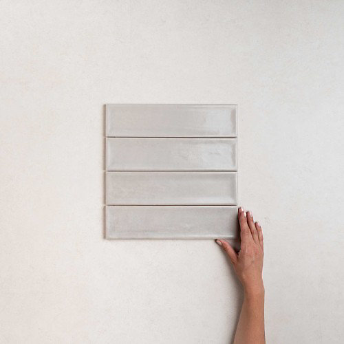 Carrelage Effet Zellige NARA Gris Mate 7,5x30cm - Les Carreaux de Jean