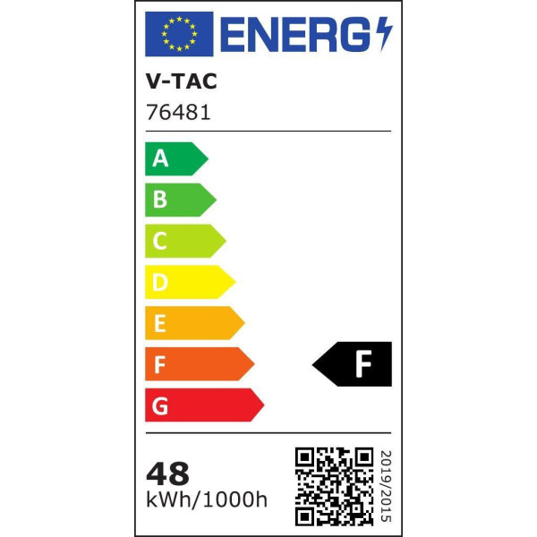 Plafon VT-8630Bkwadratowy czarno-biały LED 1x48W 42cm 5160lm IP44 V-TAC