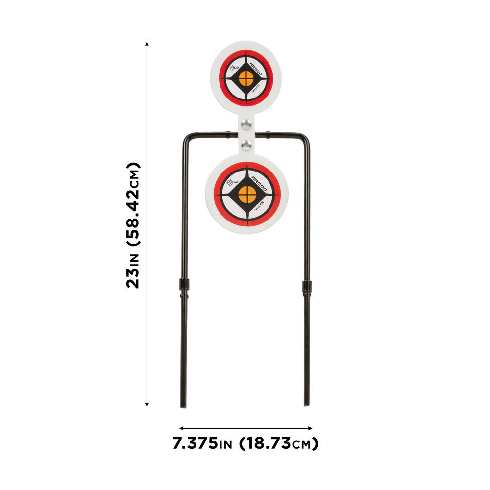 EZ AIM AR500 Double Spinner Shooting Target, Medium, 7.4 x 22.6-in