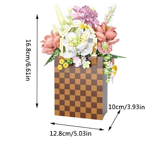NNEOBA DIY plant bonsai creative flower basket model
