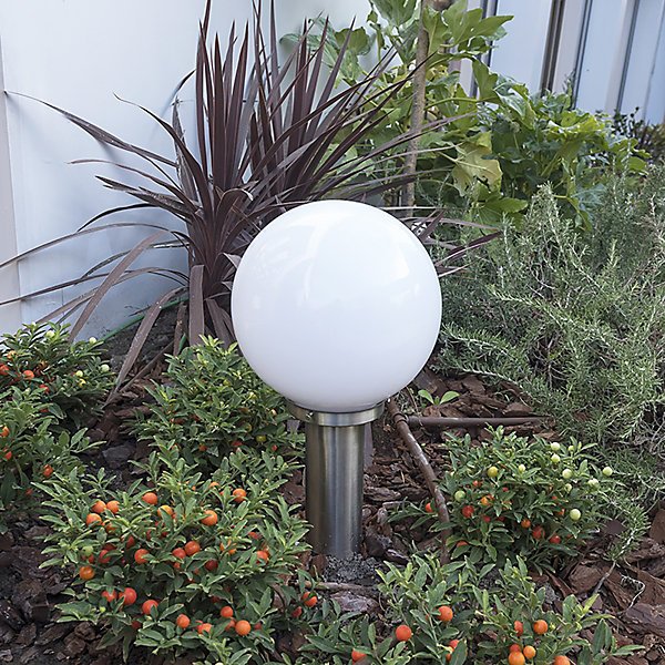 Lampadaire extérieur intelligent en acier inoxydable 50 cm avec Wifi A60 - Sfera