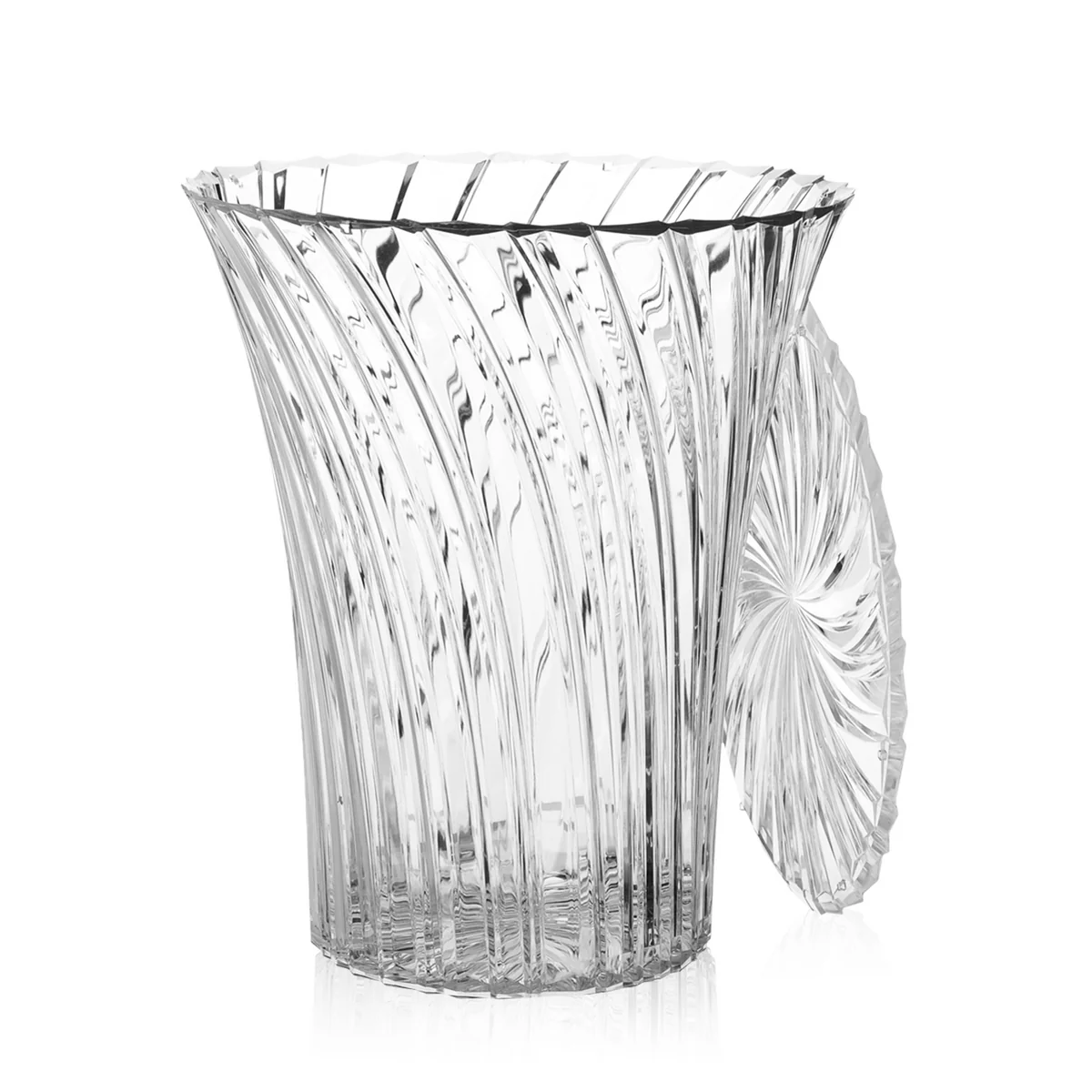 Kartell - Sparkle Hocker, Ø 38 x H 44 cm, glasklar
