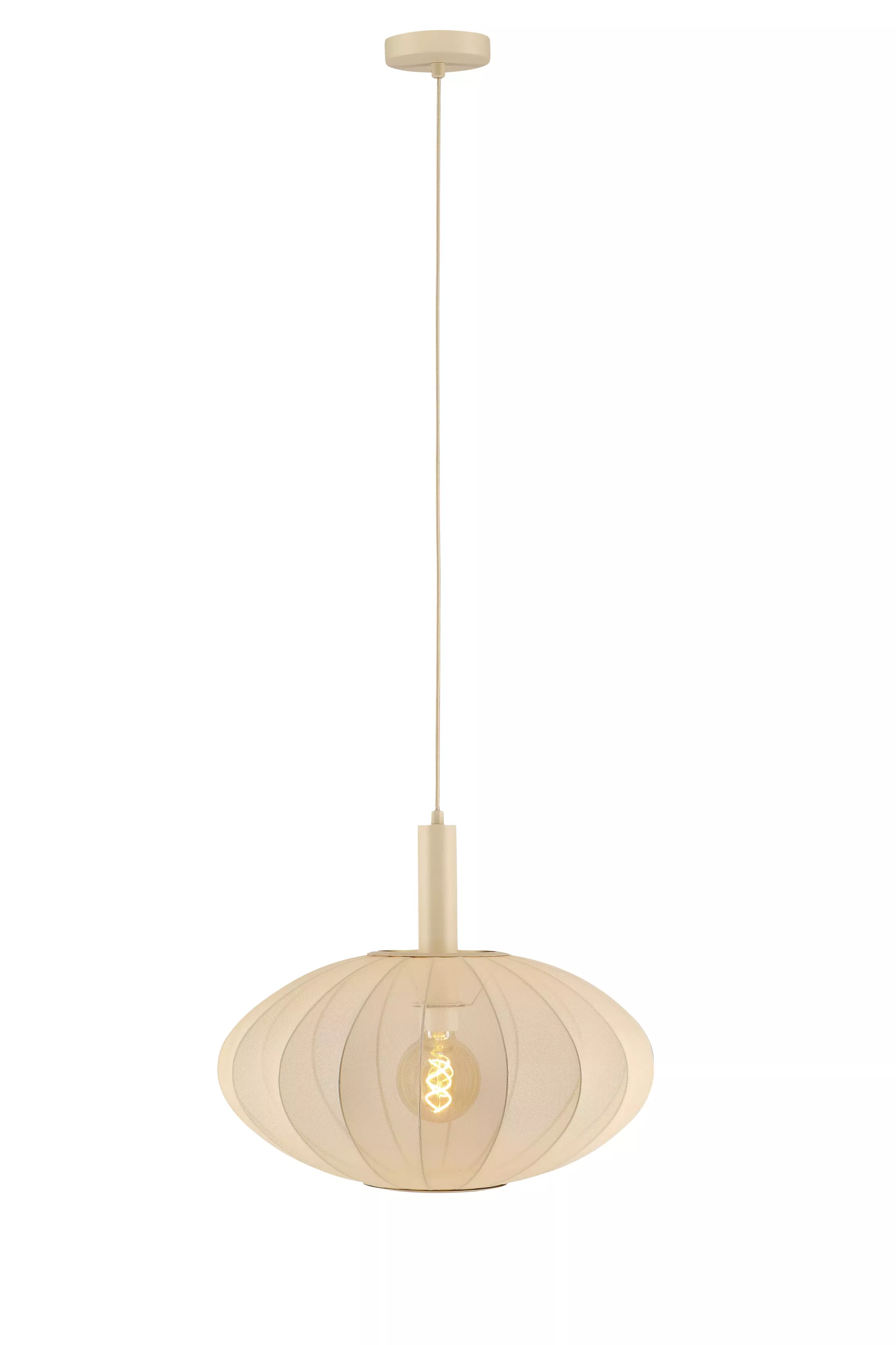 Lampa wisząca kremowa CORINA 1xE27x40W wym: 170x50x50 cm Lucide