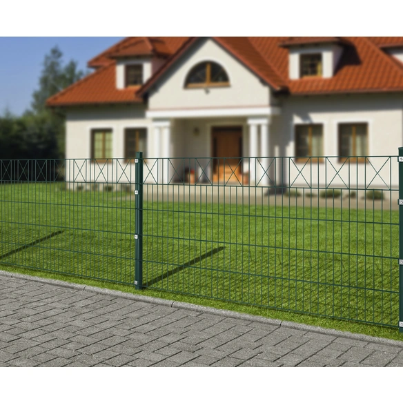 Dekorzaun-Matte, HxLxT: 100 x 200 x 1,7 cm, Stahl, grün