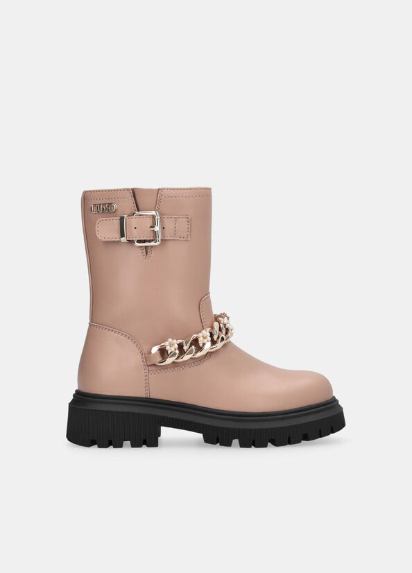 Biker boot con catena gioiello