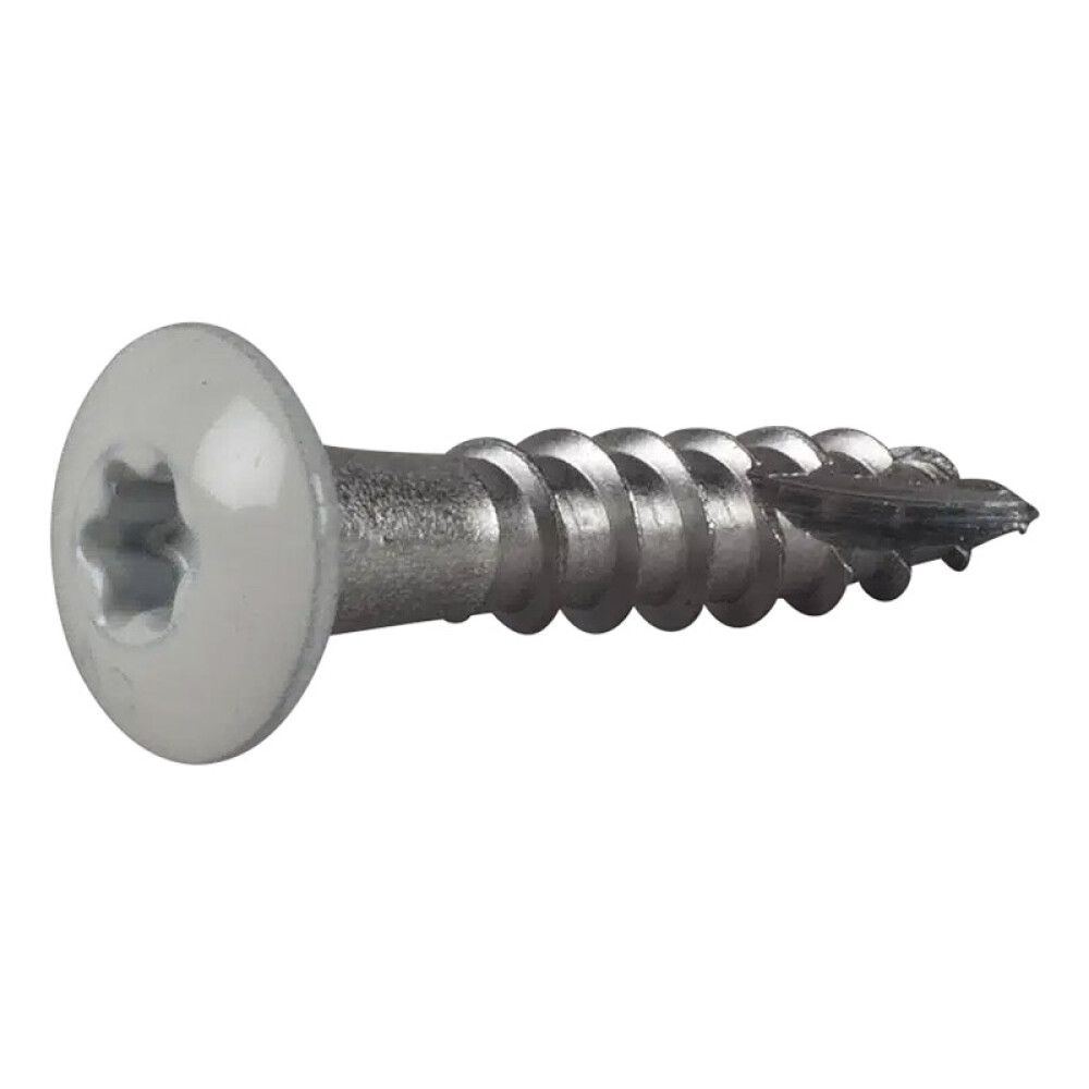RENNEKROKSSKRUE ESSVE RUSTFRI 4,8X25MM HVIT 20STK