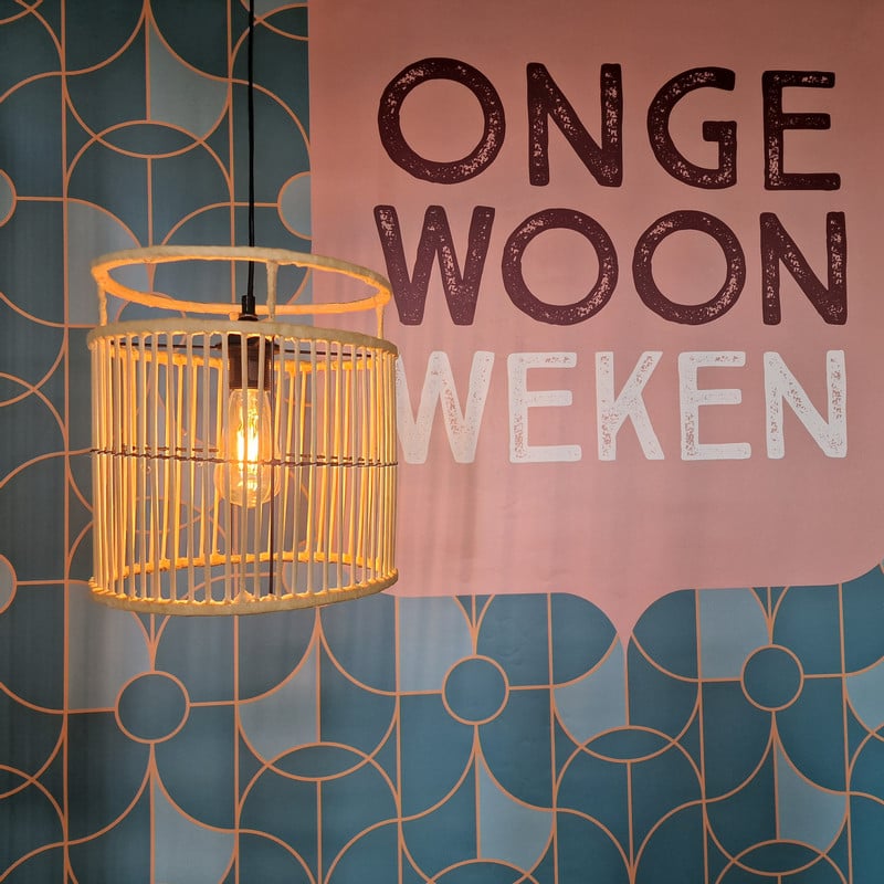 Hanglamp bamboe - naturel - &Oslash;28x33 cm