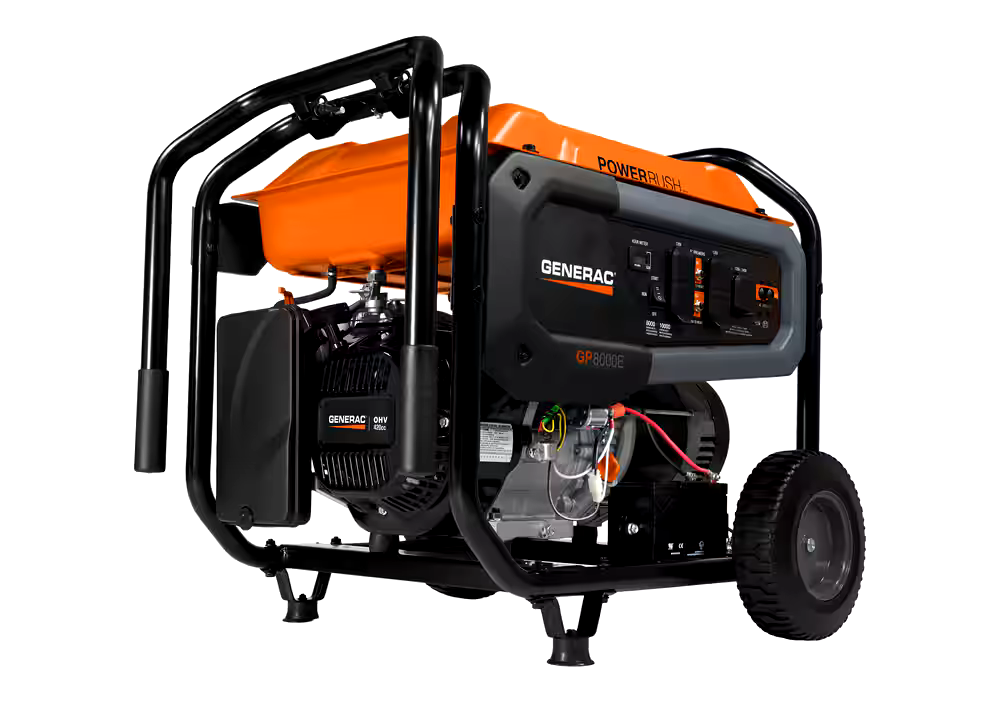 Generac GP8000E Portable Generator with Electric Start