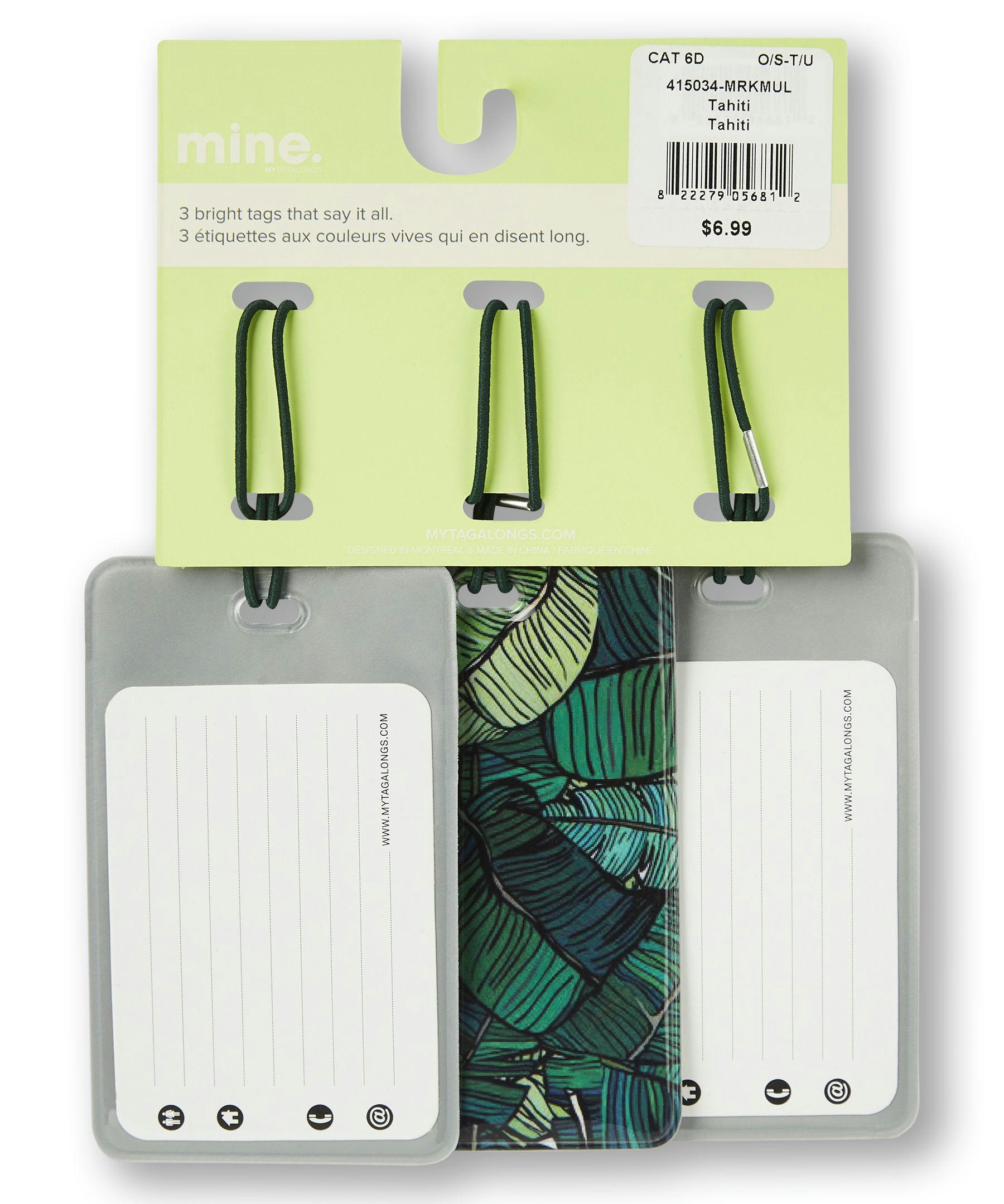 My Tagalongs Luggage Tags, Set of 3