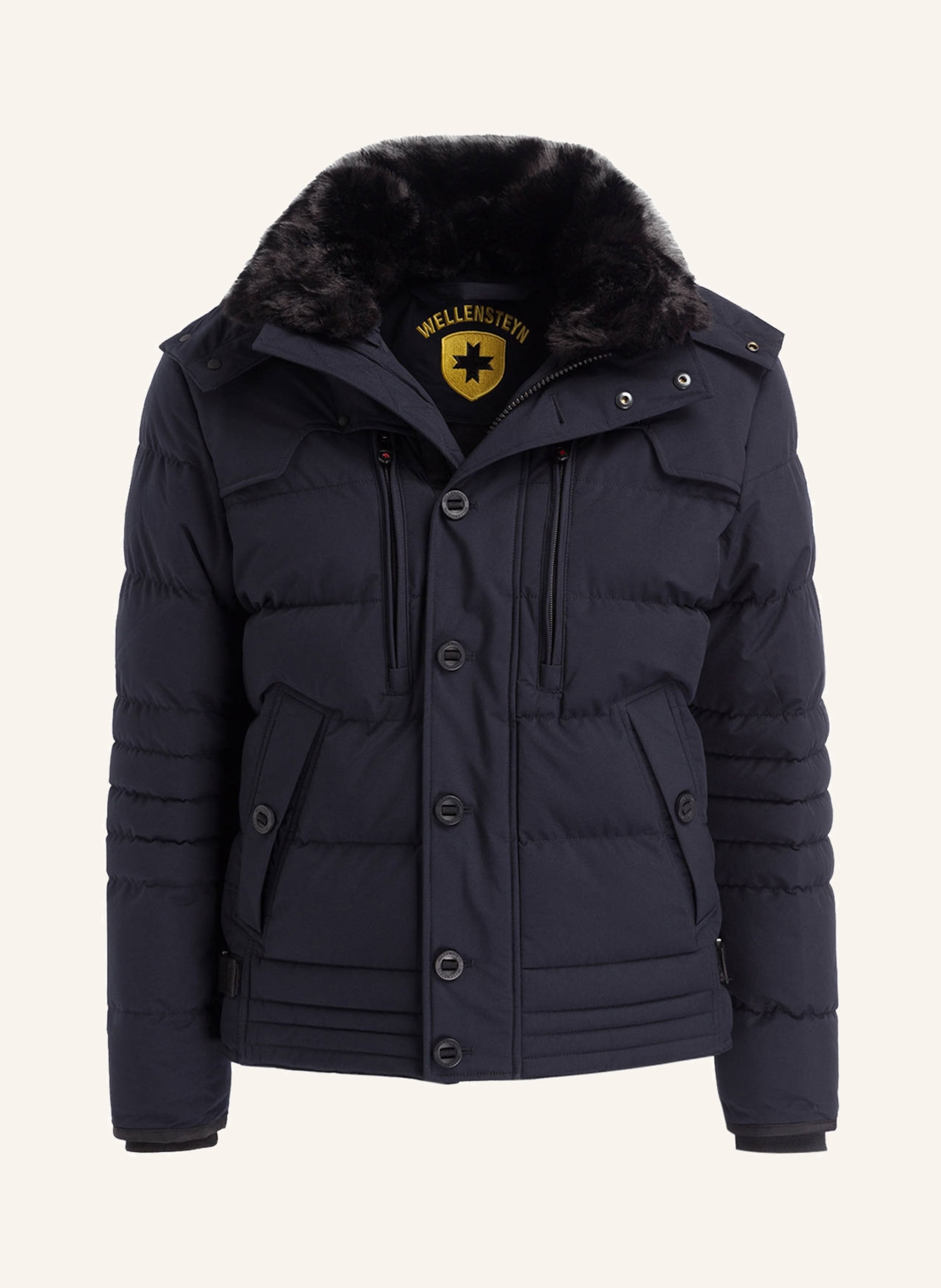 WELLENSTEYN Steppjacke STARSTREAM mit abnehmbarer Kapuze und Kunstfellbesatz
