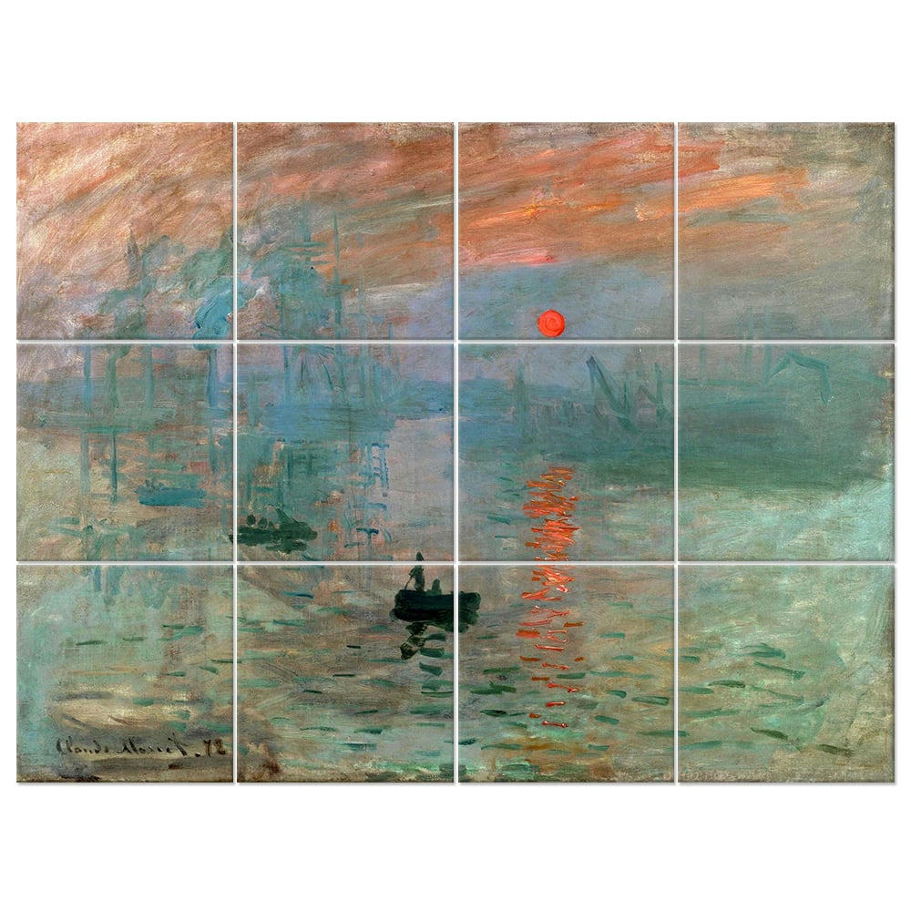 - Tableau impression Soleil Levant - Claude Monet 150x200cm