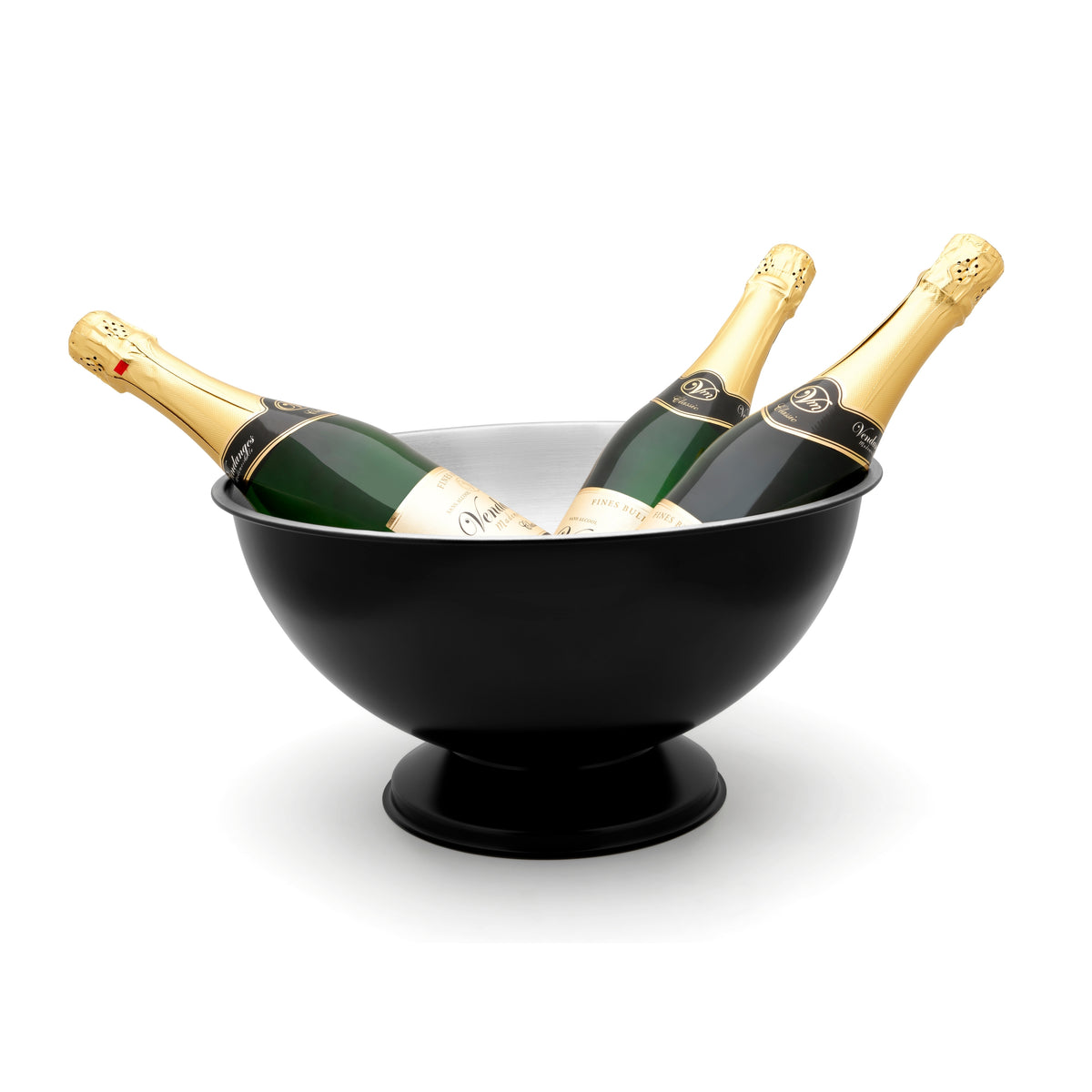 Leopold Vienna - Champagneschaal & champagnekoeler Classic II zwart
