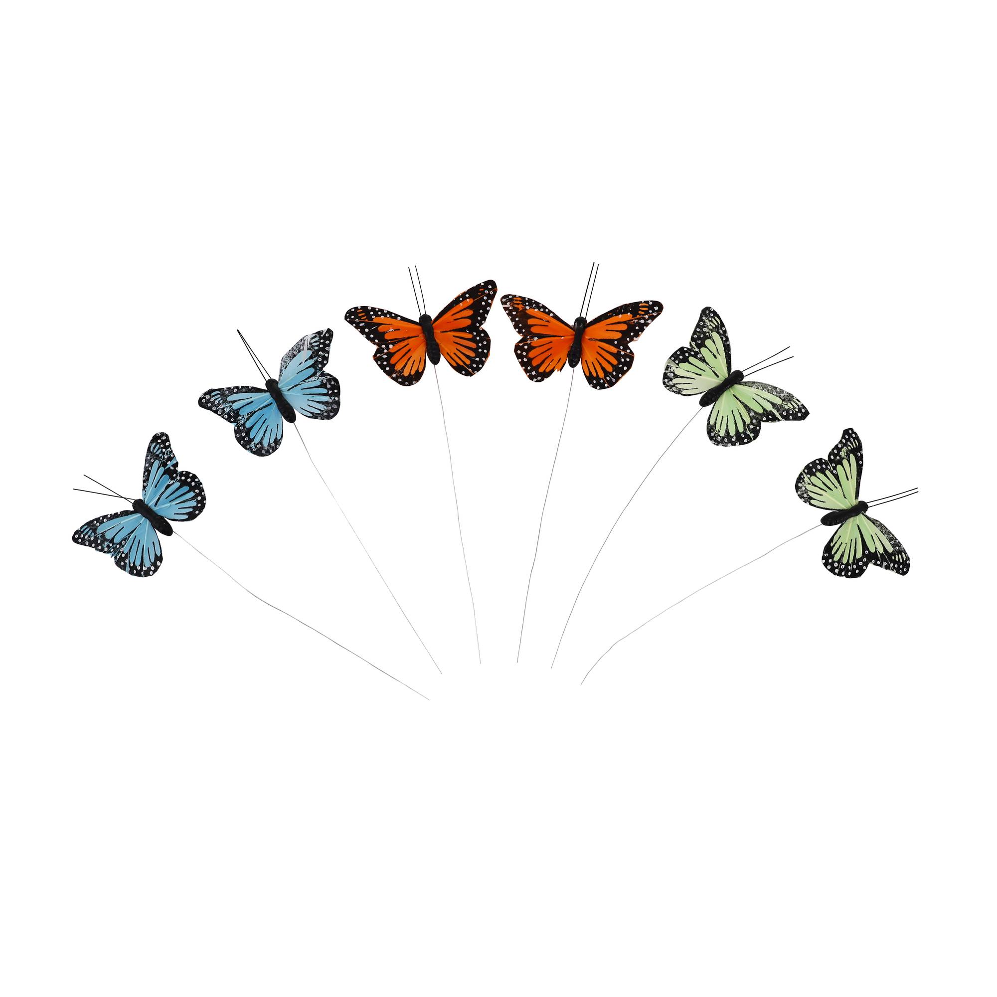 Butterflies on Wire 6 Pack