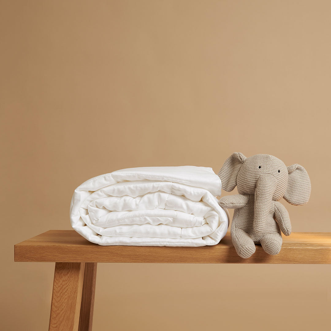 Coco & Cici - Tencel Zomerdekbed 120 x 150 cm - 1 Persoons Beddengoed - Kinderdekbed - Lyocell - Ademend & Extra Zacht - Wit