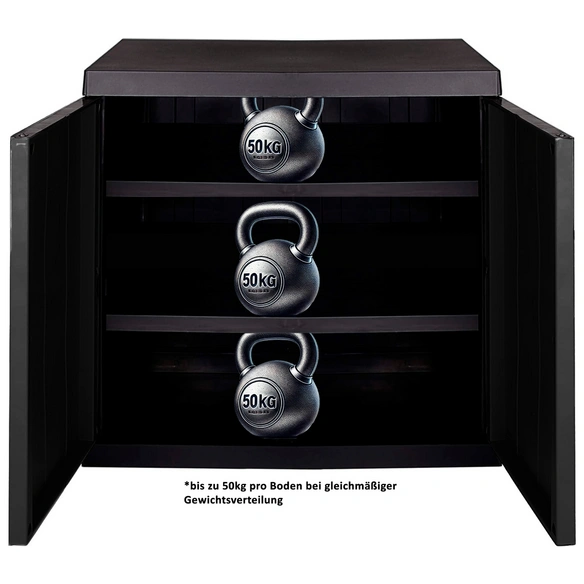 Mehrzweckschrank »Hero MEGA«, BxHxT: 88 x 96 x 54 cm, schwarz