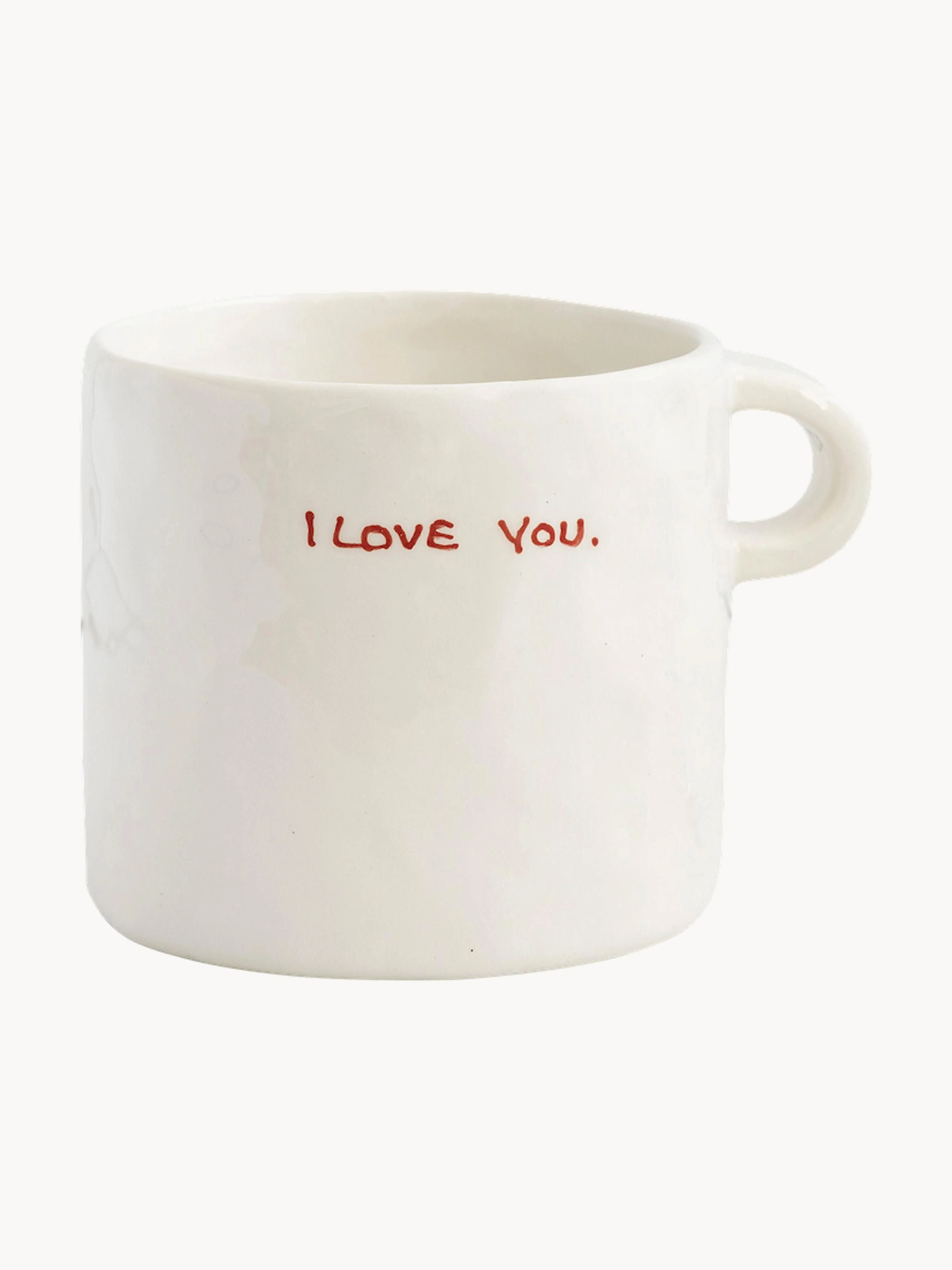 Handbemalte Tasse I Love You