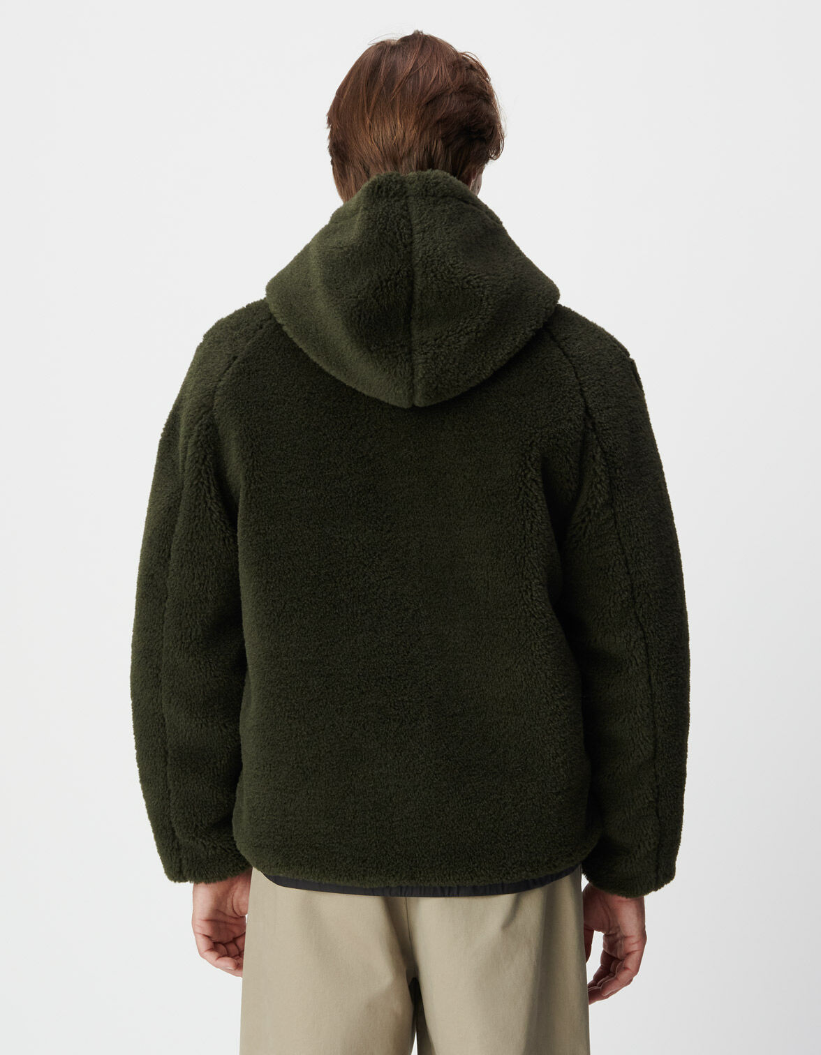 Sous doudoune kaki sherpa Homme