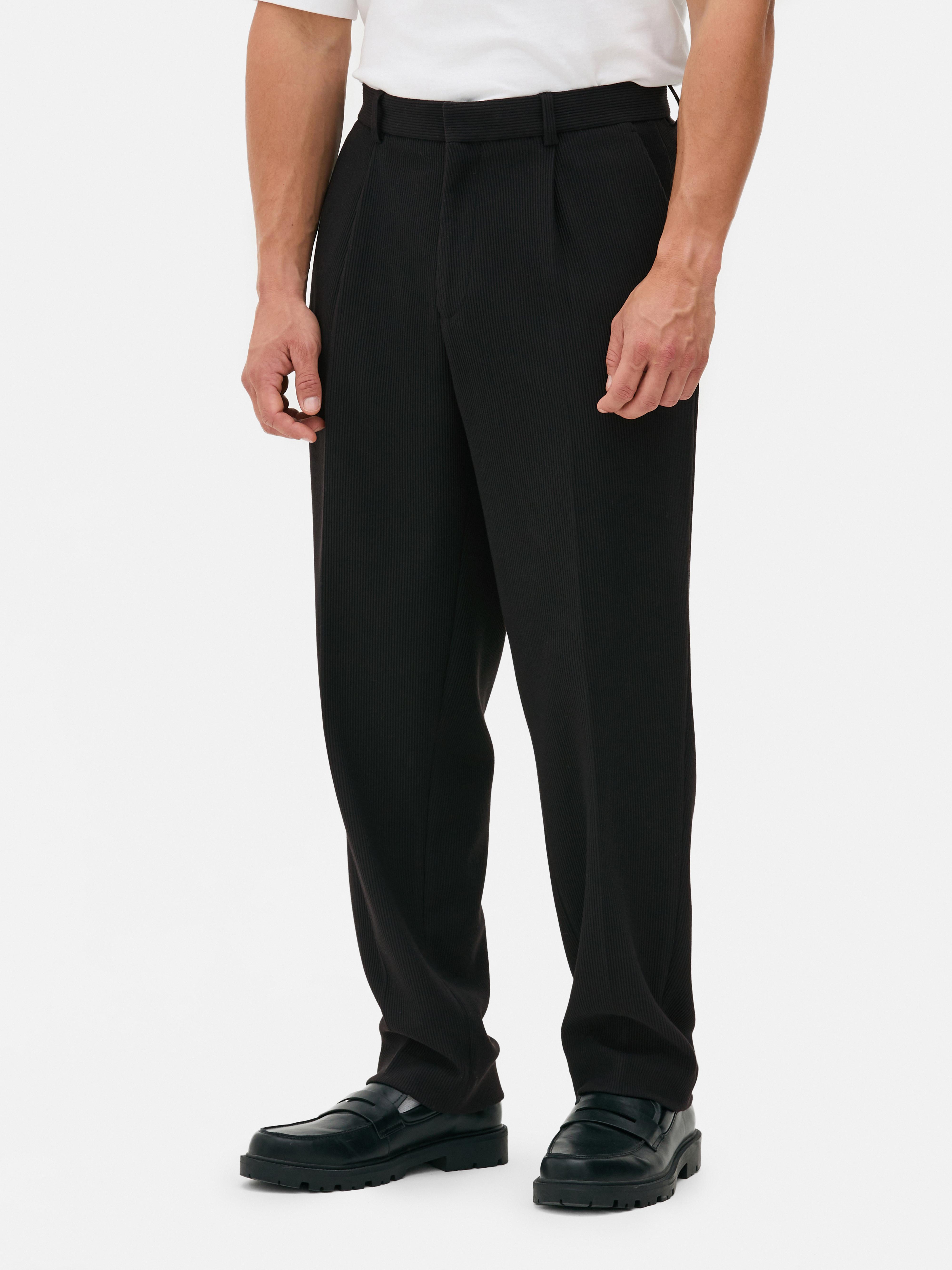 Slim Fit Plisse Pants
