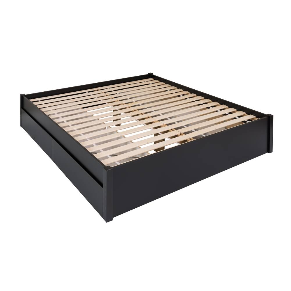 Prepac 4-Drawer 4-Post Platform King Bed