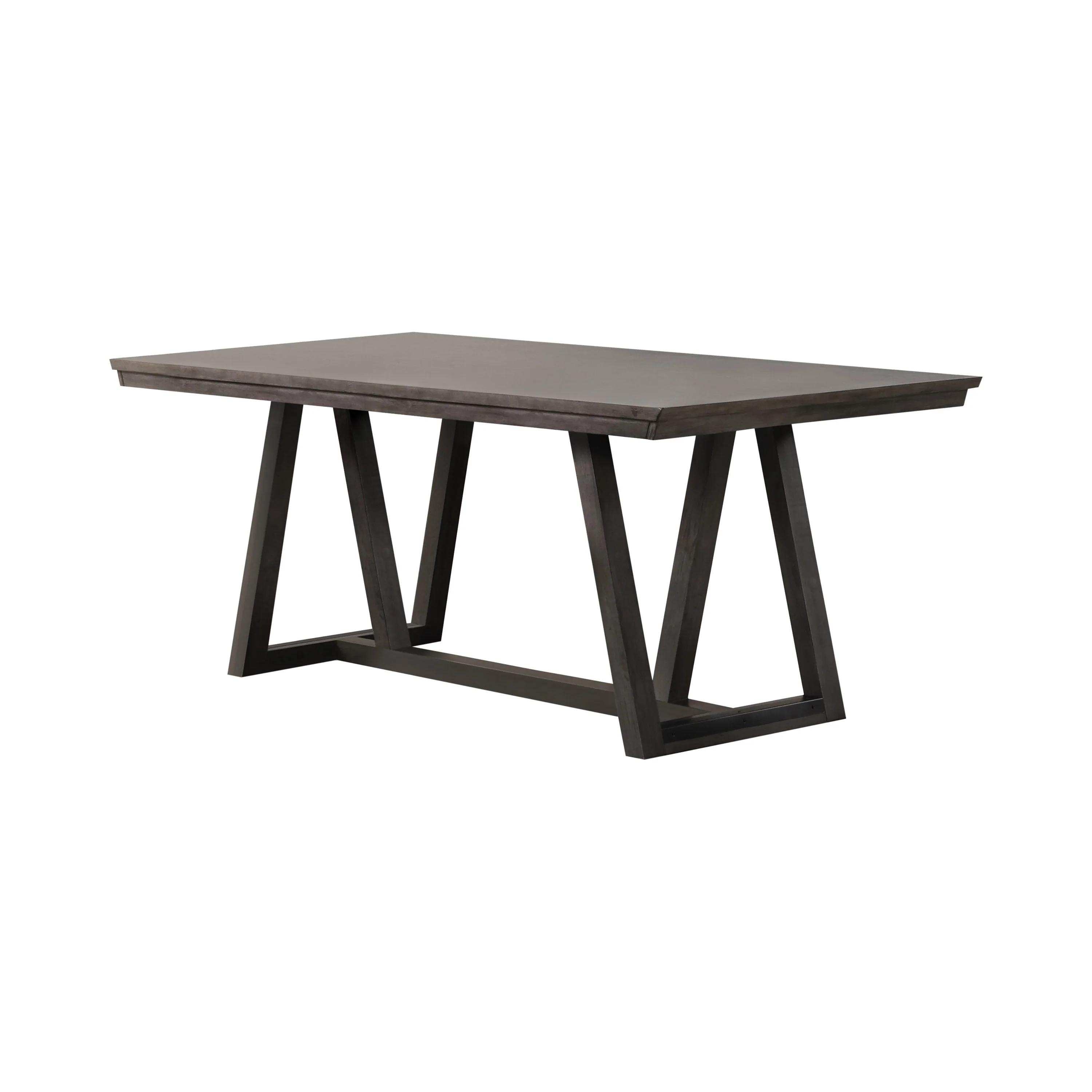 Ghy Dining Table, Brown Solid Acacia Wood, Rectangular 80 Inch Top