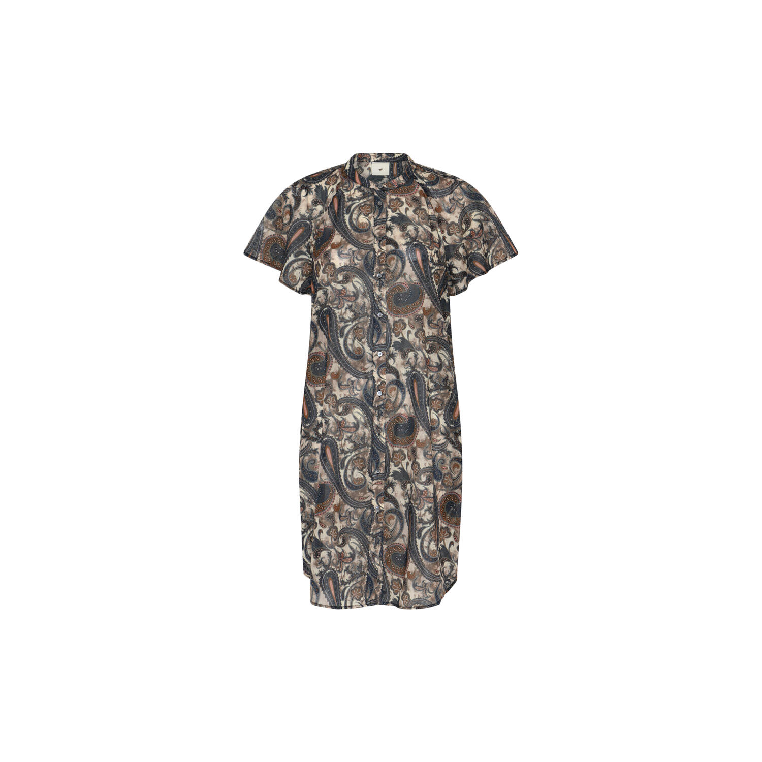 427HMMinna shirt dress, earthy paisley print