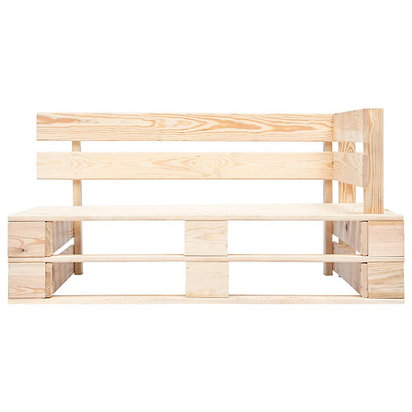 Banc de jardin meuble de patio bois Helloshop26