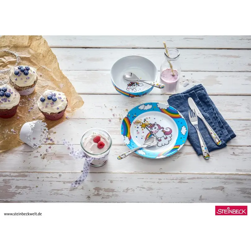 Kinder Geschirr-Set 6er-Set Unicorn