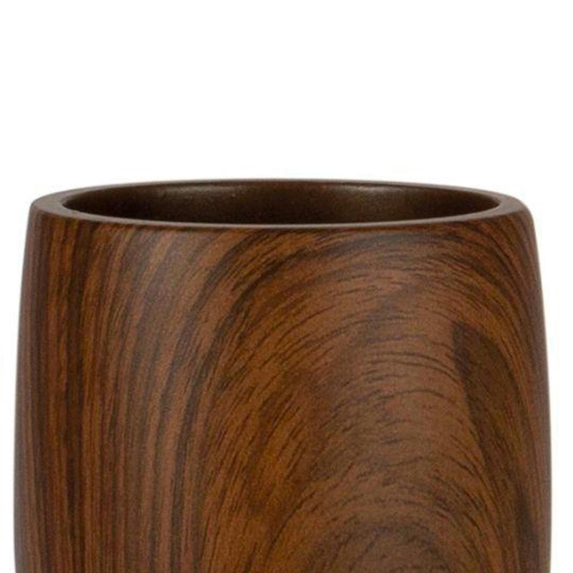 - Porte brosse à dents polyrésine effet bois