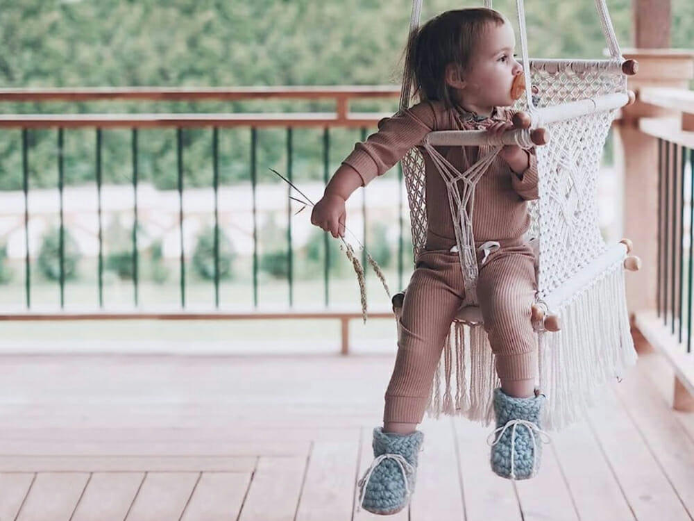 - Hamac bébé macramé Ecru