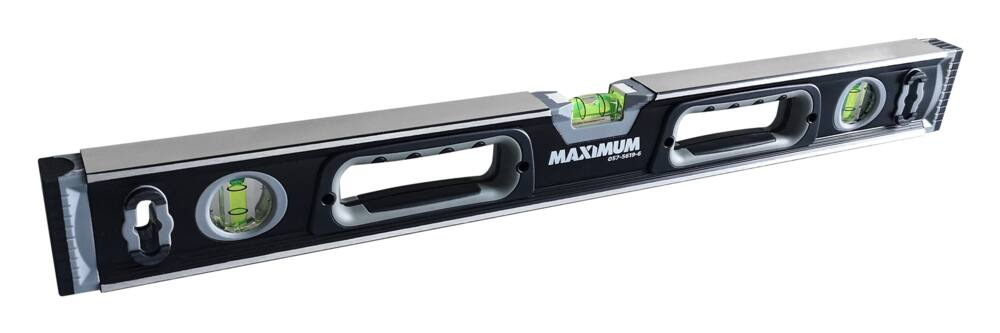 MAXIMUM Aluminum Magnetic Box Spirit Level, 24-in, Black