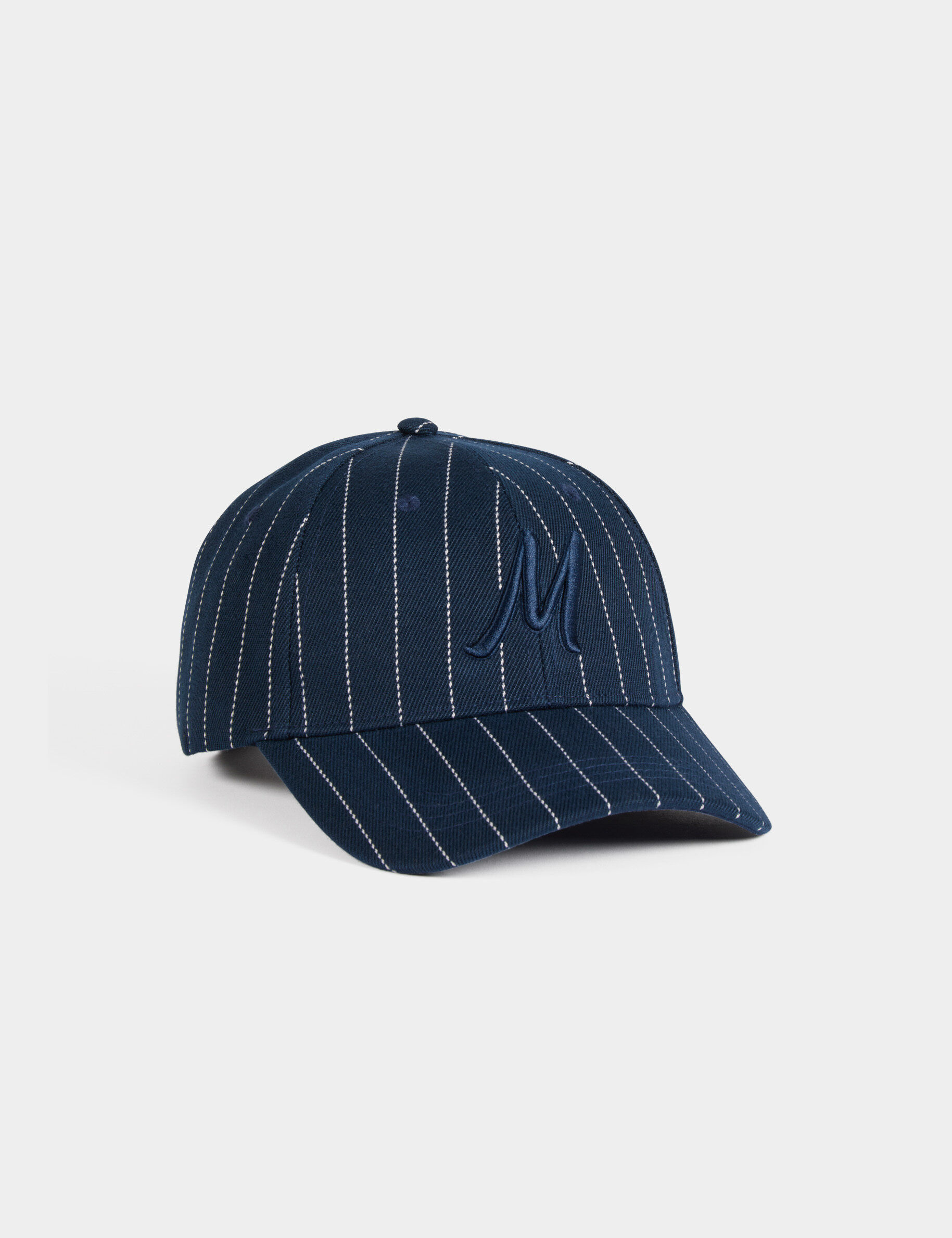 Striped Cap Navy Blue Women