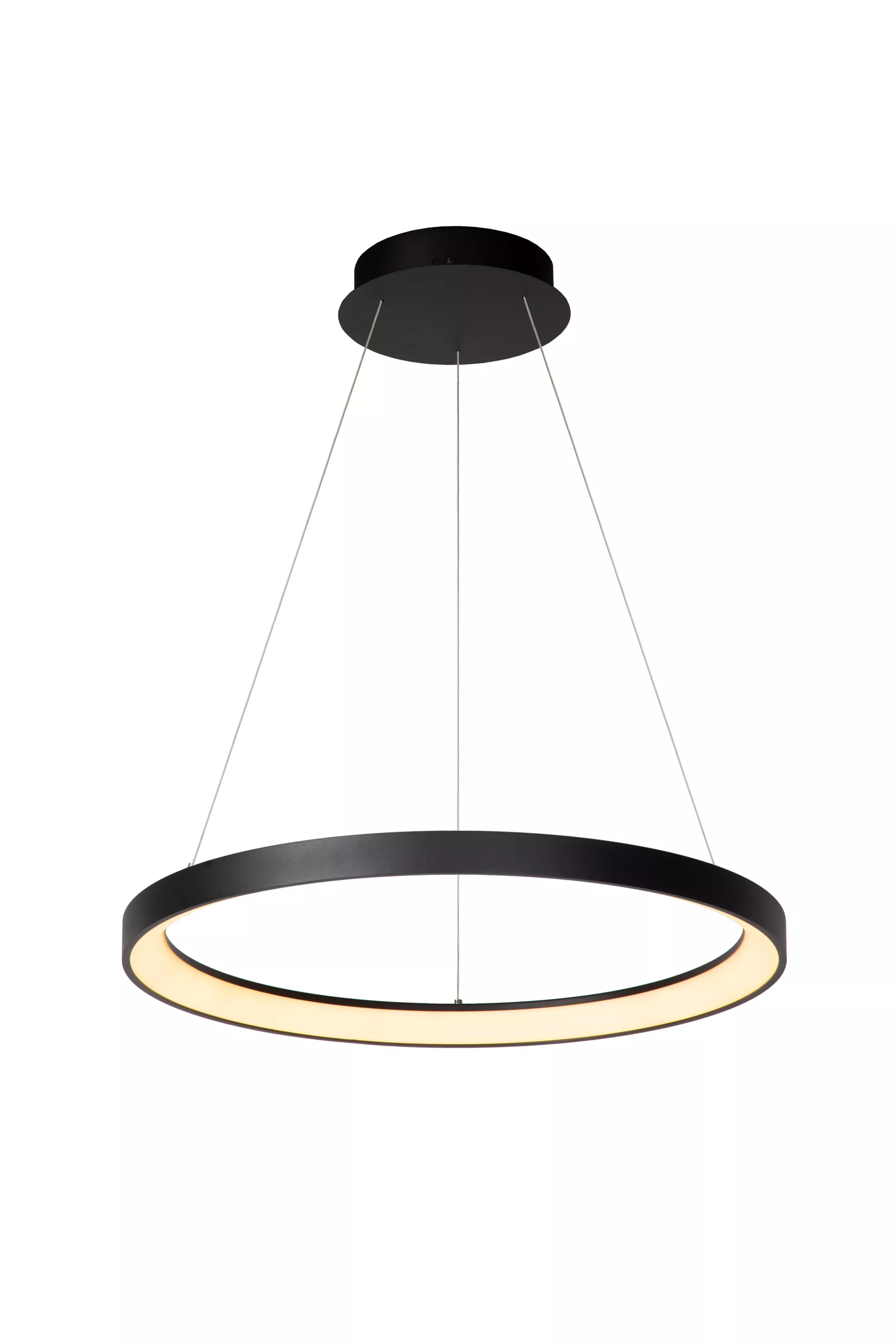 Lampa wisząca VIDAL czarna LED 1x48W Ciepła biel 2987lm Lucide