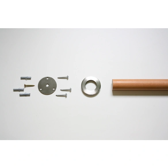 Wandhalter für Handlauf, »E16«, Edelstahl, Ø 7,3 cm, silberfarben