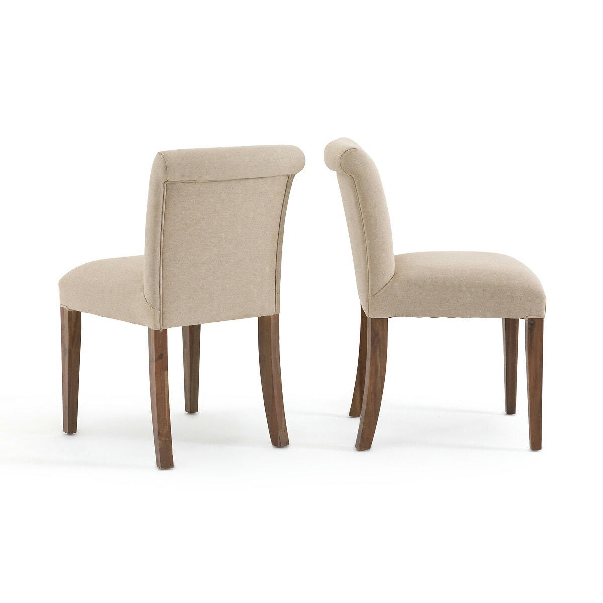 Lot de 2 chaises dossier capitonné, Adélia