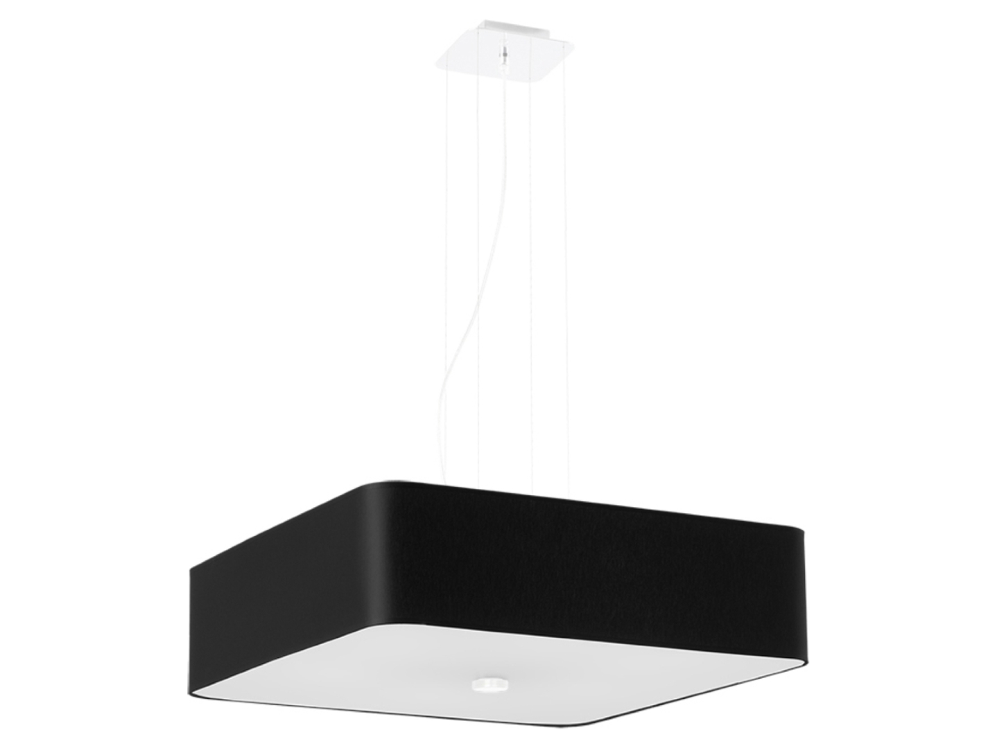 Lampa wisząca Lokko 5-punktowa tkaninowa czarna