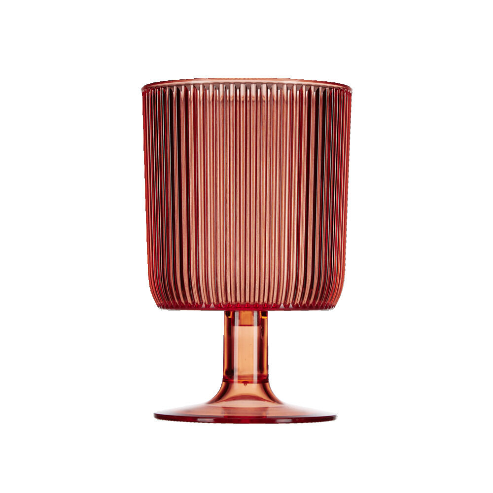 Verre à pied plastique orange 30cl