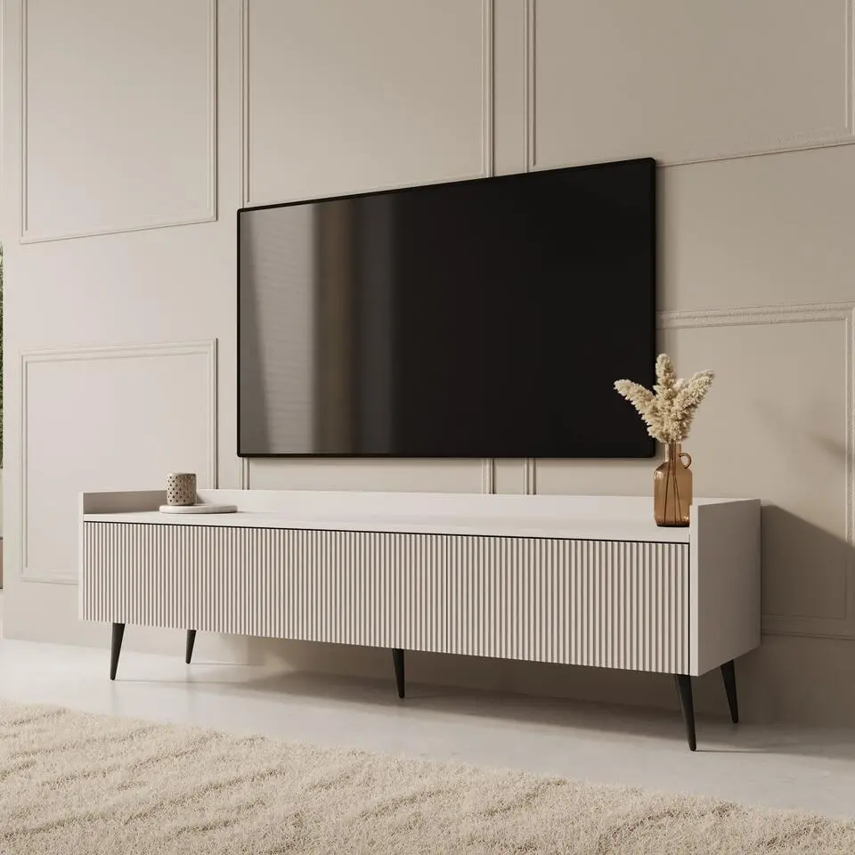 Meubella - Asty - TV-Meubel - Beige - 150 cm