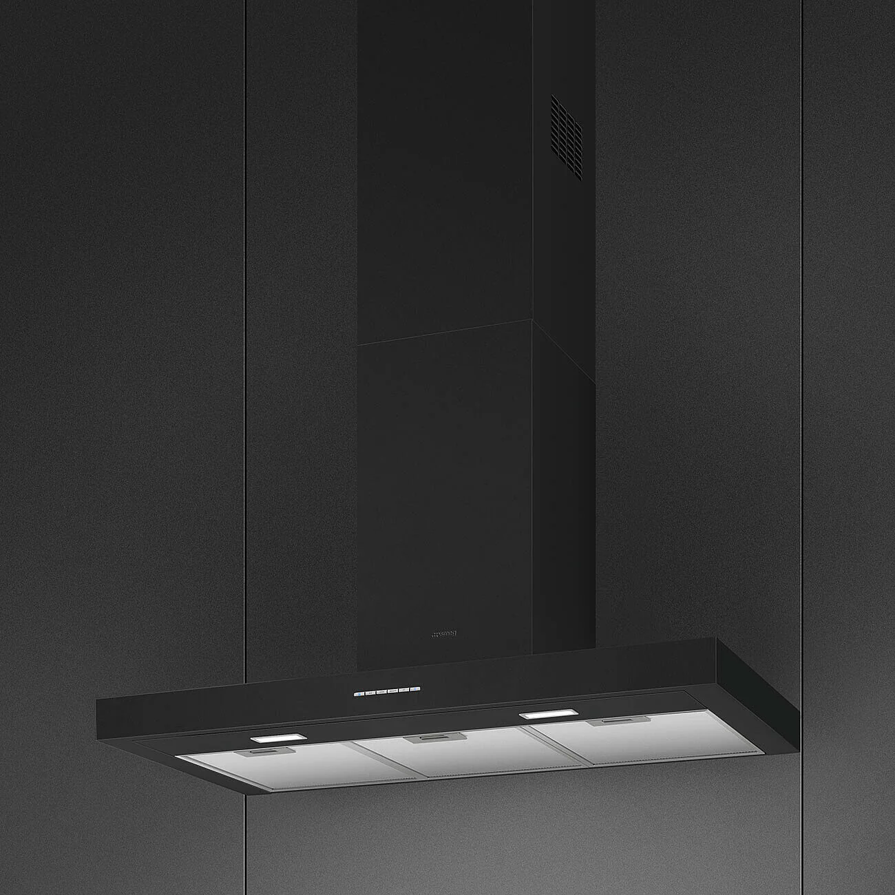 90cm Chimney Hood Matte Black