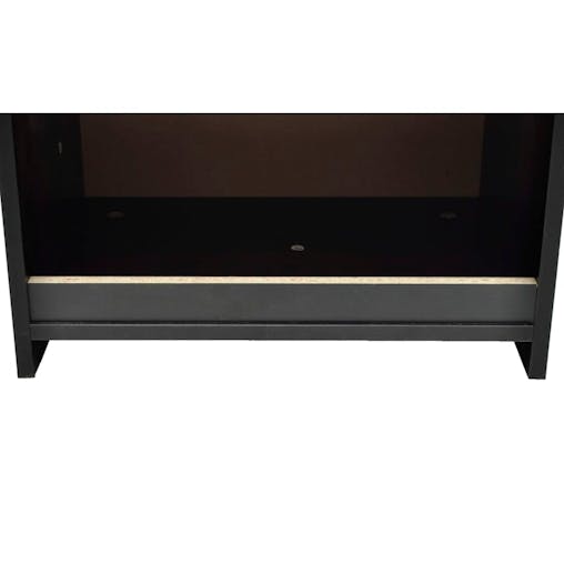 NNEVL Nightstand with One-Drawer Black 2 pcs