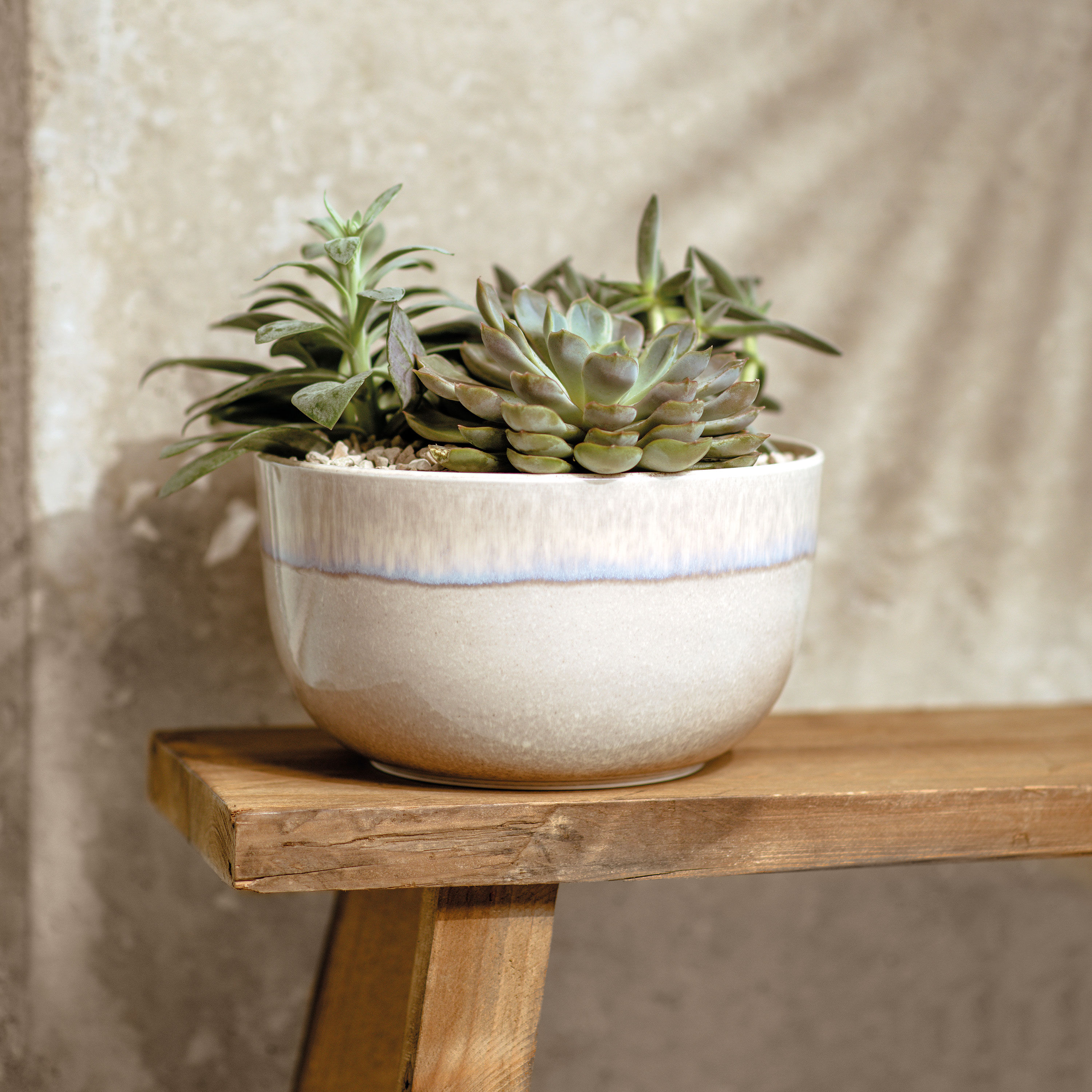Perlemor Serving Bowl - Beige, 101.5 oz, Premium Porcelain