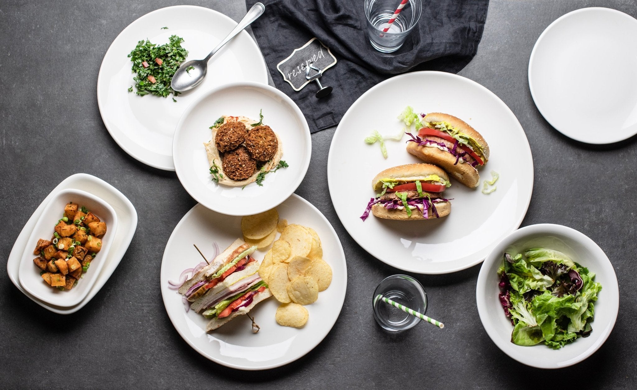 Bonna Serveerschaal - Gourmet - Porselein - 34x19 cm - set van 2