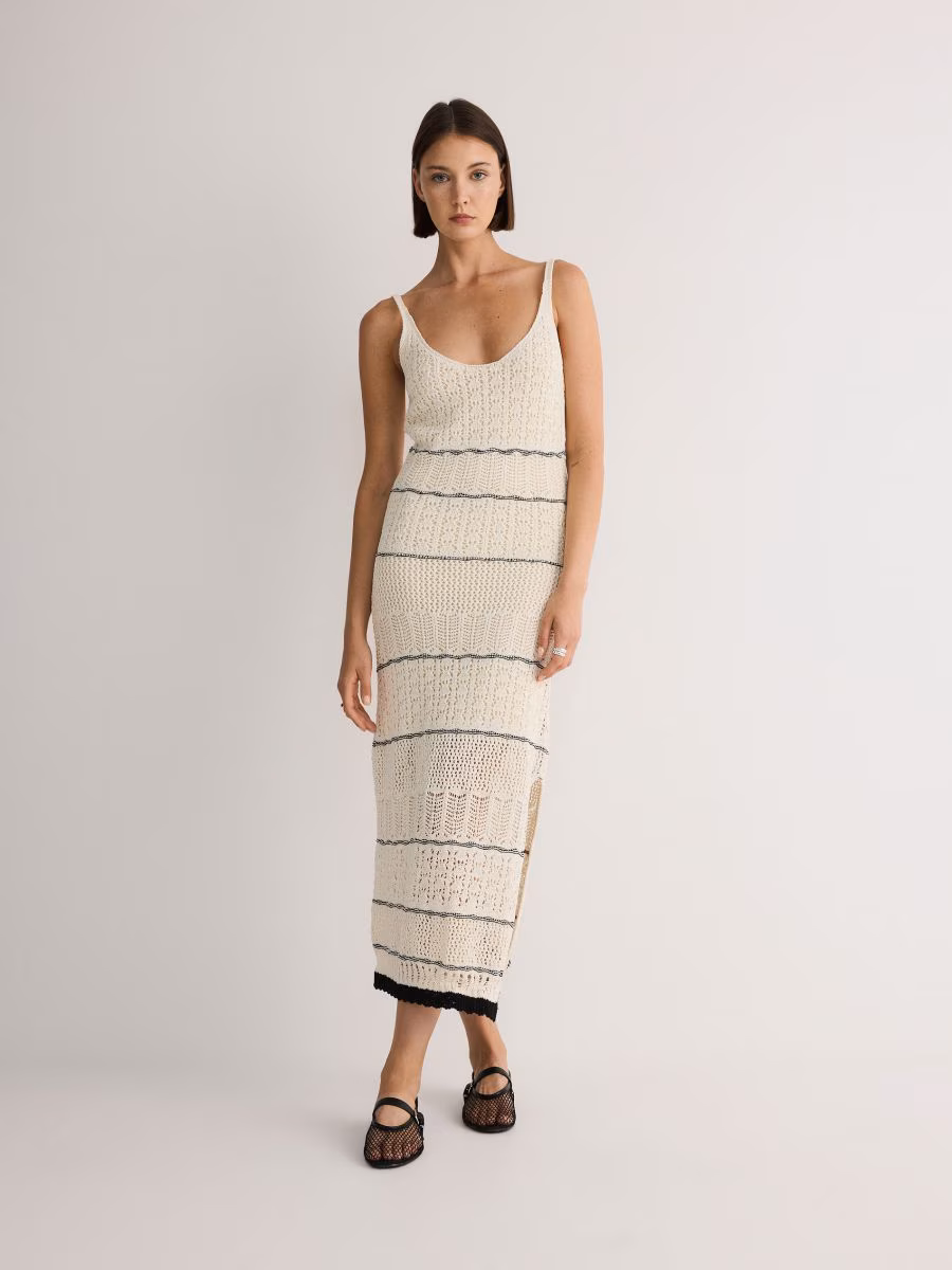 Strappy Jersey Maxi Dress