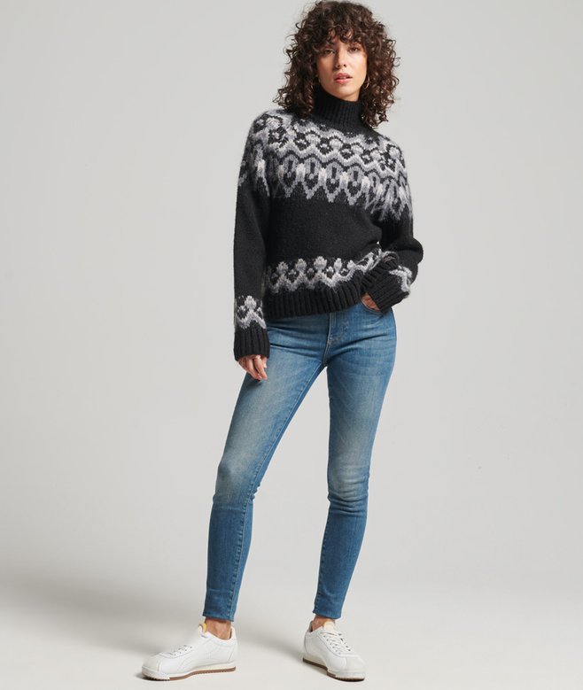Vintage Slouchy Fairisle Knit Jumper