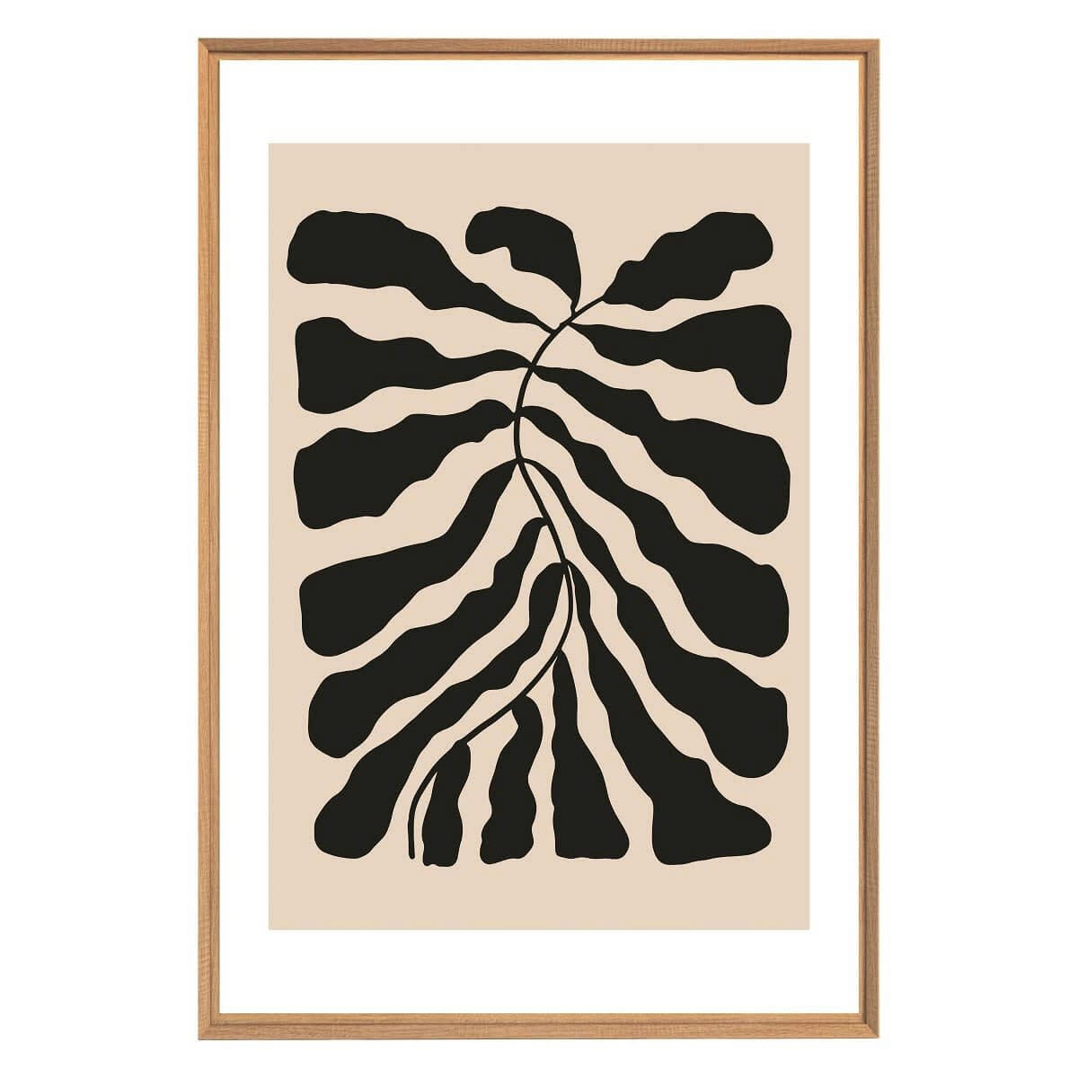 CONTEMPORAIN URBAIN - Tableau mural encadré art naïf 65x97 cm