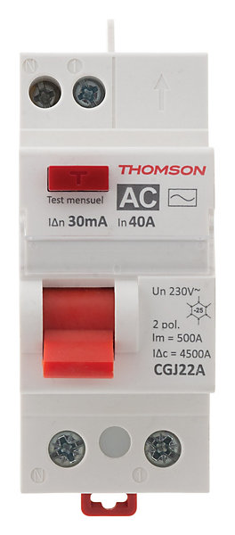 Interrupteur différentiel 40A/30mA type AC Thomson