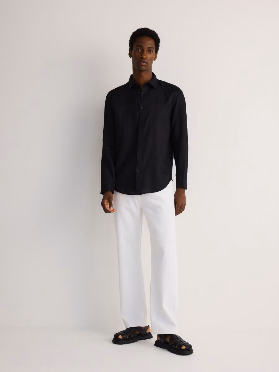 Regular Fit Linen Shirt